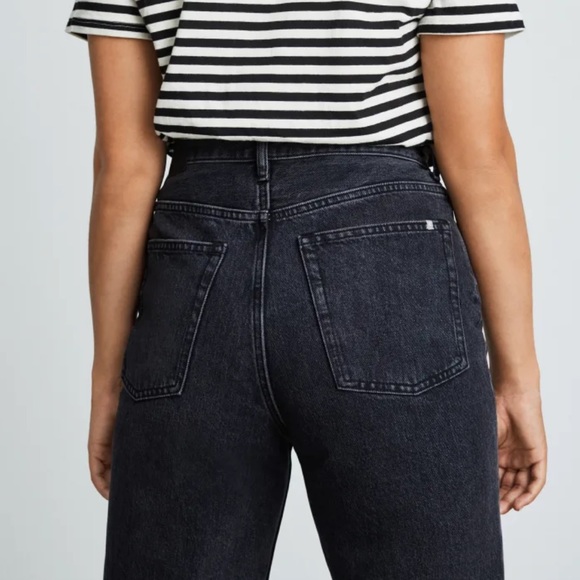 NWT EVERLANE Way High Denim Jeans in worn in black size 27 regular - Picture 3 of 11